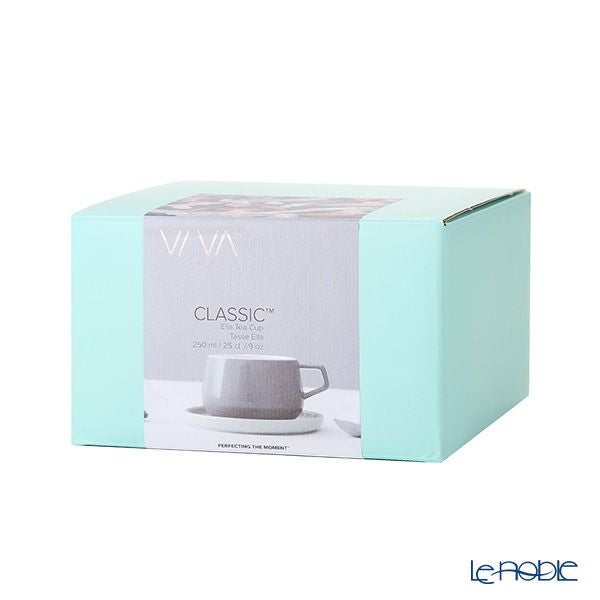 VIVA Scandinavia ビバ スカンジナビア CLASSIC Ella クラシック エラ ティーカップ＆ソーサー 250ml ストーム（グレイ） V79748