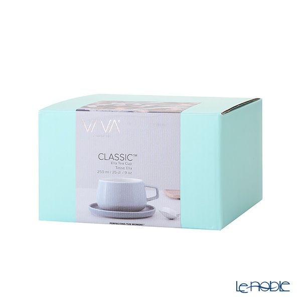 VIVA Scandinavia ビバ スカンジナビア CLASSIC Ella クラシック エラ ティーカップ＆ソーサー 250ml ヘイジーブルー（ペールブルー） V79763