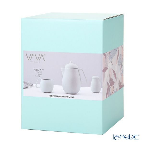 VIVA Scandinavia ビバ スカンジナビア NINA ニーナ ティーポット ストレーナー付 ペールブルー 1L V79846