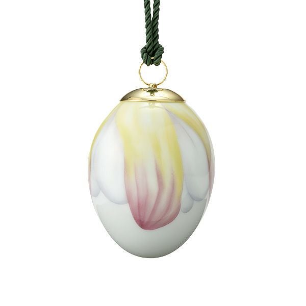 ロイヤルコペンハーゲン（Royal Copenhagen） スプリングコレクション 2023 イースターエッグ ウォーターリリー ペタル -花びら-H6cm 1066075 ※画像の紐のお色は一例※