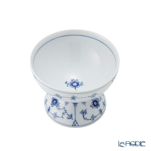 ロイヤルコペンハーゲン（Royal Copenhagen） ブルー フルーテッド プレイン ボウル 足つき 10×8cm