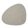LIND DNA リンド ディーエヌエー カーブ プレイスマット 37×44cm ライトグレイ リサイクルレザー製 981162