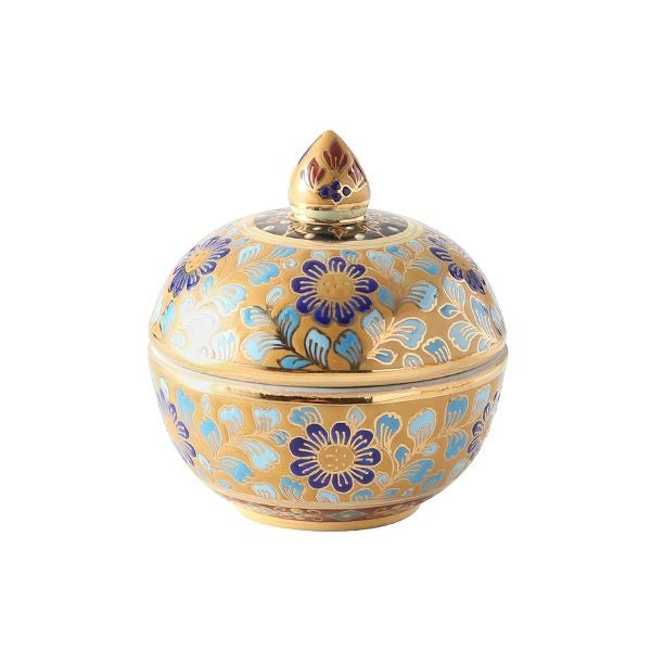 ブランベンジャロン工房 小物入れ チャクリーメタリックイエロー