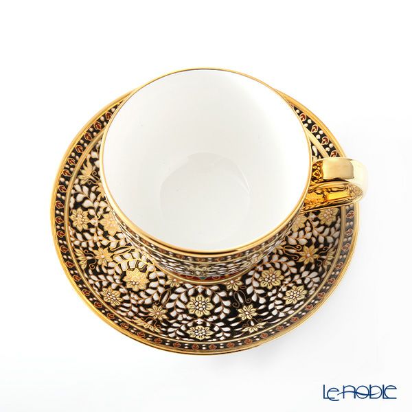 ブランベンジャロン工房 ティーカップ＆ソーサー カニェンブラック