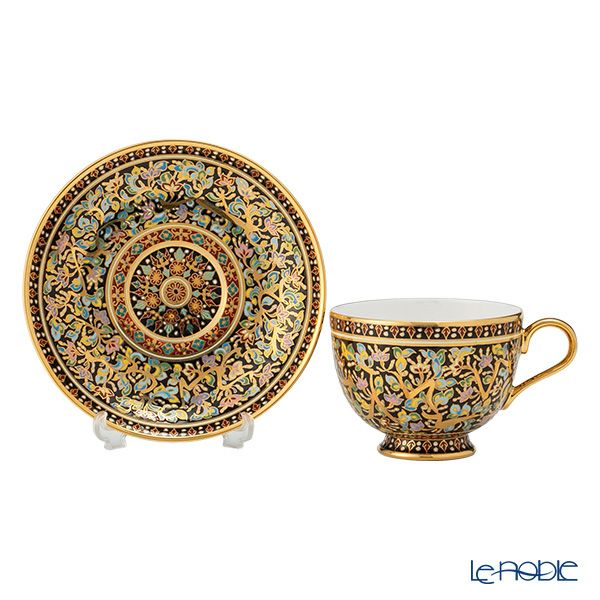 ブランベンジャロン工房 ジントン／ブラック ティーカップ＆ソーサー