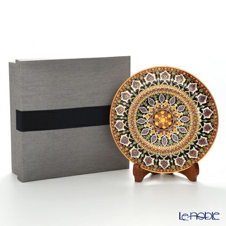 ブランベンジャロン工房 プレート 21cm アラベスクレッド