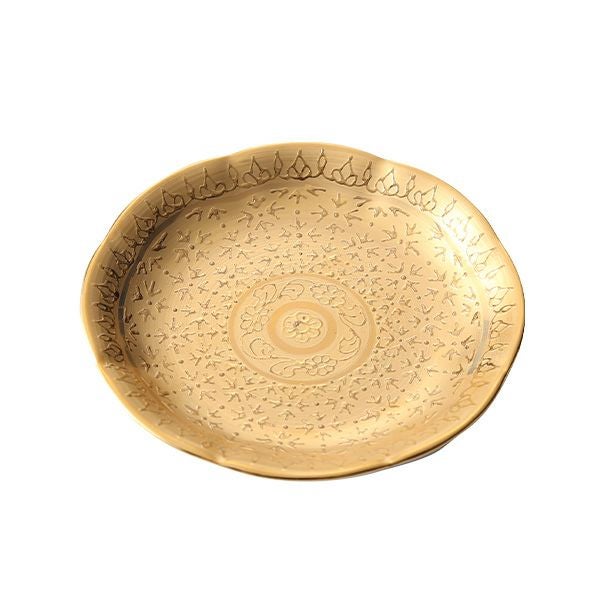 ブランベンジャロン工房 ミニプレート ピクンマットゴールド 8cm