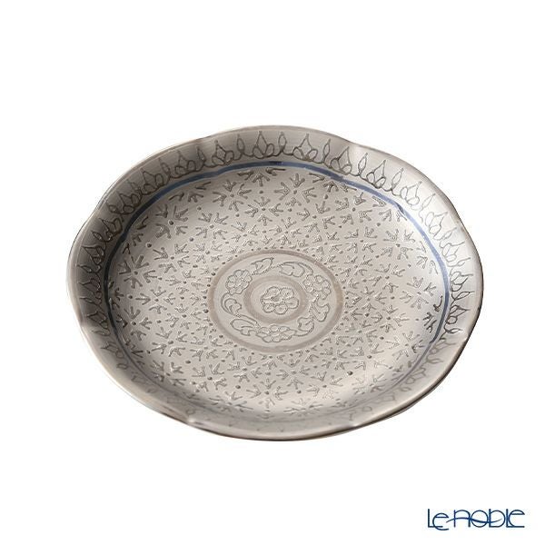 ブランベンジャロン工房 ミニプレート ピクンマットプラチナ 8cm