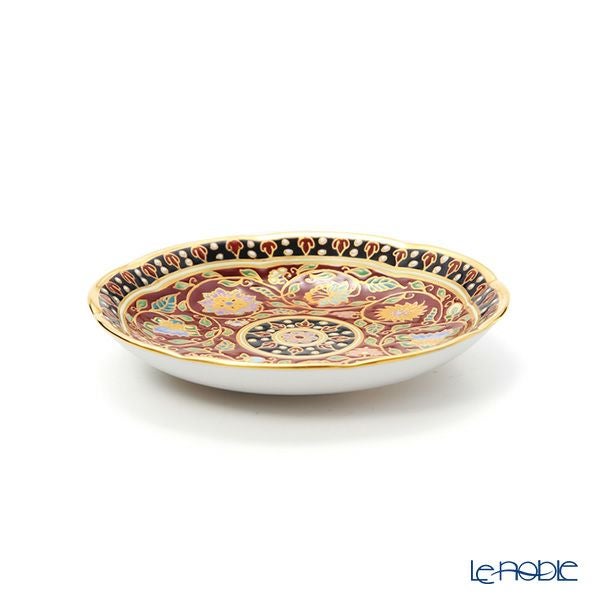 ブランベンジャロン工房 ミニプレート 8cm スコータイマルーン