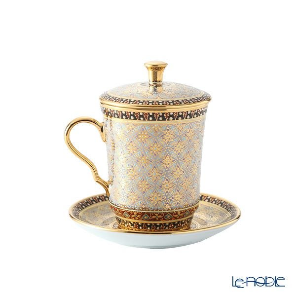 ブランベンジャロン工房 モカカップ＆ソーサー（蓋付） クラチャン グレイ 150ml