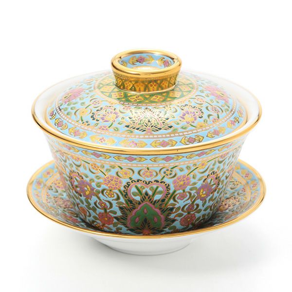 ブランベンジャロン工房 ボタニカルブーケ オリエンタルカップ＆ソーサー L