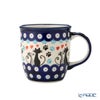 ポーリッシュポタリー（ポーランド陶器） ボレスワヴィエツ マグカップ 350ml／9.7cm 猫とハート 1105／A-1378A