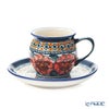 ポーリッシュポタリー（ポーランド陶器） ボレスワヴィエツ コーヒーカップ＆ソーサー 160ml／14.2cm 913／710／ART-124 アートコレクション