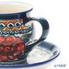 ポーリッシュポタリー（ポーランド陶器） ボレスワヴィエツ コーヒーカップ＆ソーサー 160ml／14.2cm 913／710／ART-124 アートコレクション