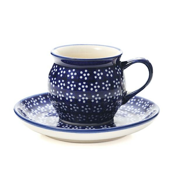ポーリッシュポタリー（ポーランド陶器） ボレスワヴィエツ コーヒーカップ＆ソーサー 160ml／14.2cm 913／710／226A