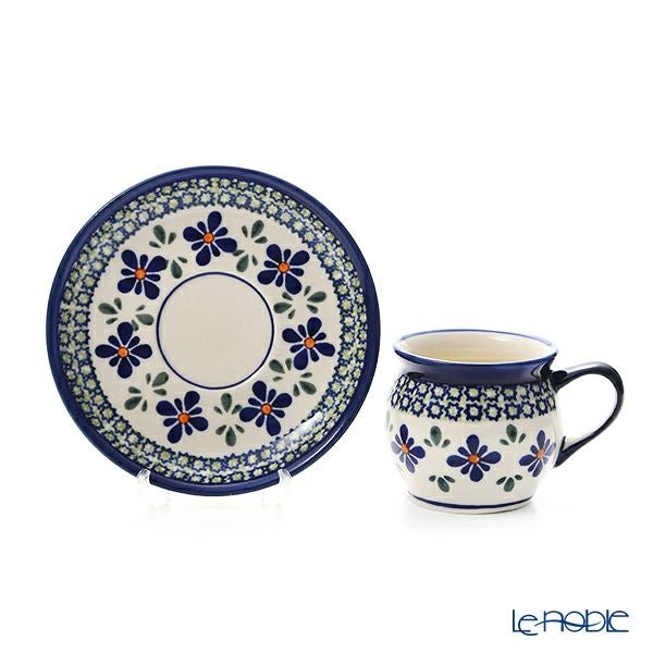 ポーリッシュポタリー（ポーランド陶器） ボレスワヴィエツ コーヒーカップ＆ソーサー 160ml／14.2cm 913／710／DU-60