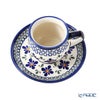 ポーリッシュポタリー（ポーランド陶器） ボレスワヴィエツ コーヒーカップ＆ソーサー 160ml／14.2cm 913／710／DU-60