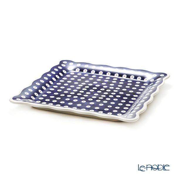 ポーリッシュポタリー（ポーランド陶器） ボレスワヴィエツ スクエアプレート 24cm 1570／D-42