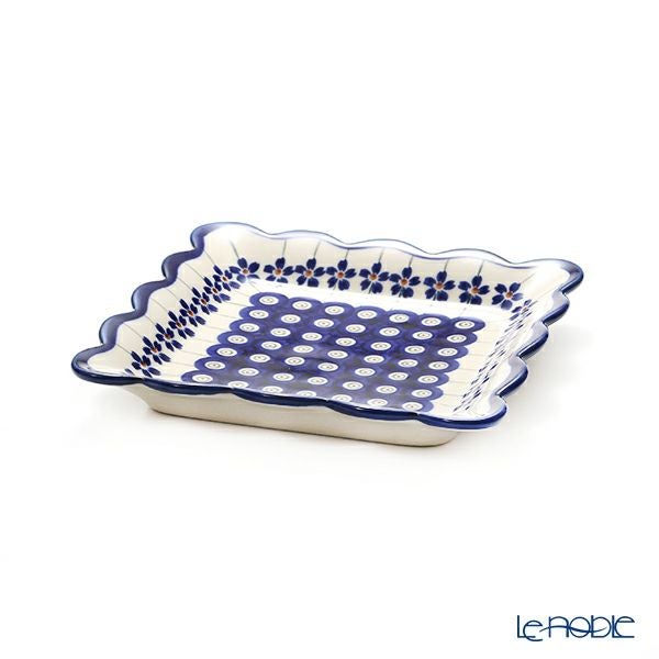 ポーリッシュポタリー（ポーランド陶器） ボレスワヴィエツ スクエアプレート 16cm 1610／A-166A