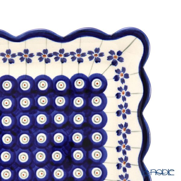 ポーリッシュポタリー（ポーランド陶器） ボレスワヴィエツ スクエアプレート 16cm 1610／A-166A