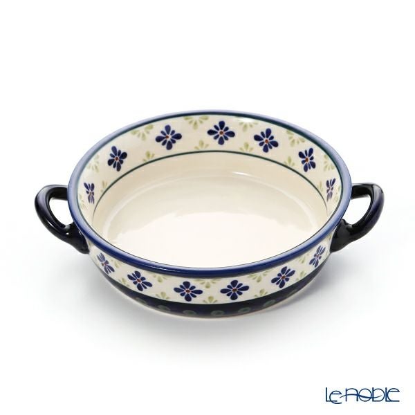 ポーリッシュポタリー（ポーランド陶器） ボレスワヴィエツ グラタン皿 18.8cm／H4.6cm 1454／297A