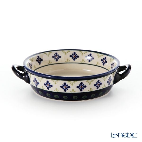 ポーリッシュポタリー（ポーランド陶器） ボレスワヴィエツ グラタン皿 18.8cm／H4.6cm 1454／297A