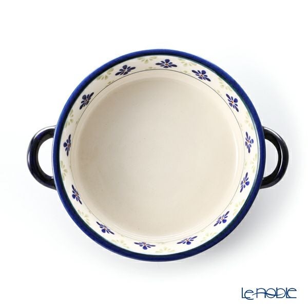 ポーリッシュポタリー（ポーランド陶器） ボレスワヴィエツ グラタン皿 18.8cm／H4.6cm 1454／297A