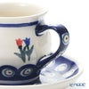 ポーリッシュポタリー（ポーランド陶器） ボレスワヴィエツ コーヒーカップ＆ソーサー 160ml／14.2cm 913／710／809