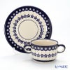 ポーリッシュポタリー（ポーランド陶器） ボレスワヴィエツ スープカップ＆ソーサー 260ml 900／908／A-166A