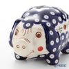 ポーリッシュポタリー（ポーランド陶器） ボレスワヴィエツ ピギーバンク（豚の貯金箱） 15.5cm／H9.3cm 1815／D-41