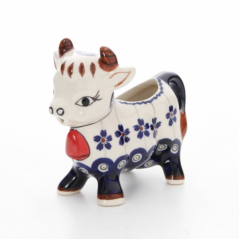 ポーリッシュポタリー（ポーランド陶器） ボレスワヴィエツ クリーマー（ウシ） 75ml 1885／A-166A