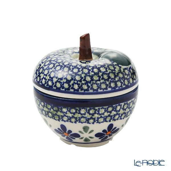 ポーリッシュポタリー（ポーランド陶器） ボレスワヴィエツ キャニスター（リンゴ） 9.2cm／100ml 1899／DU-60
