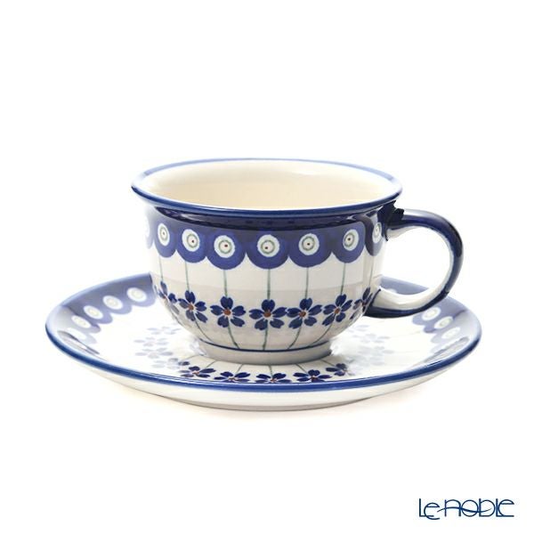 ポーリッシュポタリー（ポーランド陶器） ボレスワヴィエツ ティーカップ＆ソーサー 220ml／16cm 775／836／A-166A
