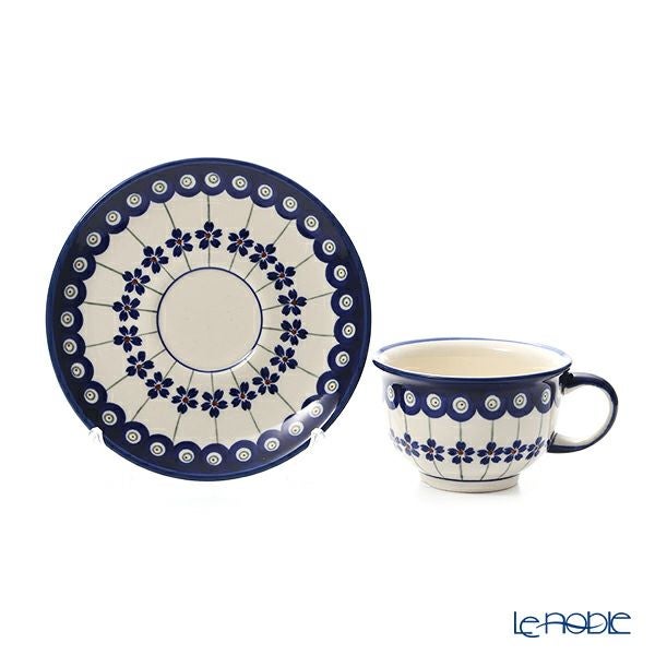 ポーリッシュポタリー（ポーランド陶器） ボレスワヴィエツ ティーカップ＆ソーサー 220ml／16cm 775／836／A-166A