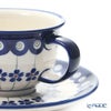 ポーリッシュポタリー（ポーランド陶器） ボレスワヴィエツ ティーカップ＆ソーサー 220ml／16cm 775／836／A-166A