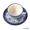 ポーリッシュポタリー（ポーランド陶器） ボレスワヴィエツ ティーカップ＆ソーサー 220ml／16cm 775／836／A-1073A