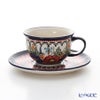 ポーリッシュポタリー（ポーランド陶器） ボレスワヴィエツ ティーカップ＆ソーサー 220ml／16cm 775／836／ART-149 アートコレクション
