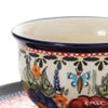 ポーリッシュポタリー（ポーランド陶器） ボレスワヴィエツ ティーカップ＆ソーサー 220ml／16cm 775／836／ART-149 アートコレクション