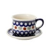 ポーリッシュポタリー（ポーランド陶器） ボレスワヴィエツ ティーカップ＆ソーサー 200ml／12.7cm 1595／1596／D-41