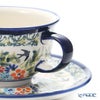 ポーリッシュポタリー（ポーランド陶器） ボレスワヴィエツ ティーカップ＆ソーサー 220ml／16cm 775／836／DU-182