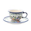 ポーリッシュポタリー（ポーランド陶器） ボレスワヴィエツ ティーカップ＆ソーサー 220ml／16cm 775／836／DU-182