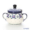 ポーリッシュポタリー（ポーランド陶器） ボレスワヴィエツ シュガーボウル 250ml／9.8cm 1354／A-1163A