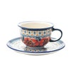ポーリッシュポタリー（ポーランド陶器） ボレスワヴィエツ ティーカップ＆ソーサー 220ml／16cm 775／836／ART-124 アートコレクション