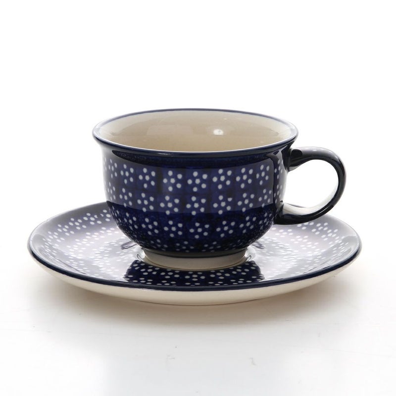 ポーリッシュポタリー（ポーランド陶器） ボレスワヴィエツ ティーカップ＆ソーサー 220ml／16cm 775／836／226A