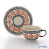ポーリッシュポタリー（ポーランド陶器） ボレスワヴィエツ ティーカップ＆ソーサー 220ml／16cm 775／836／955