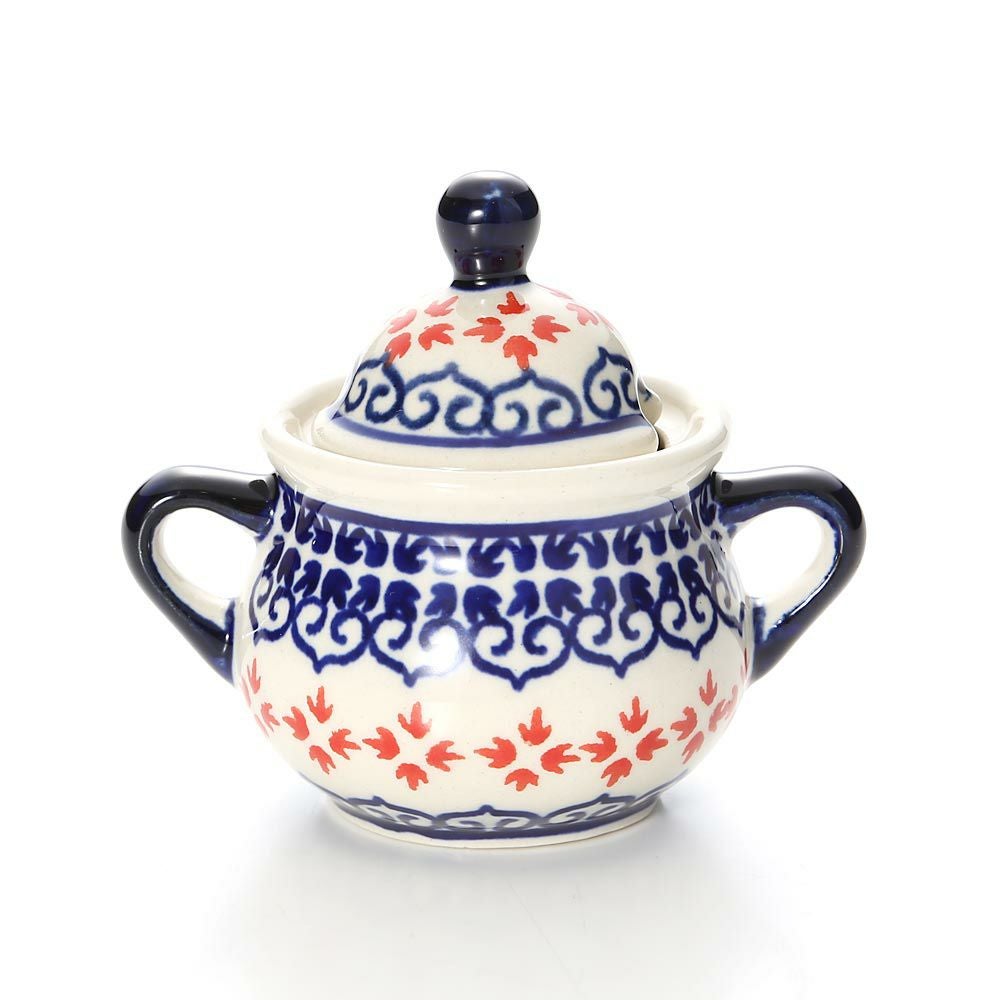 ポーリッシュポタリー（ポーランド陶器） ボレスワヴィエツ シュガーボウル 50ml／7.7cm 1115／1046