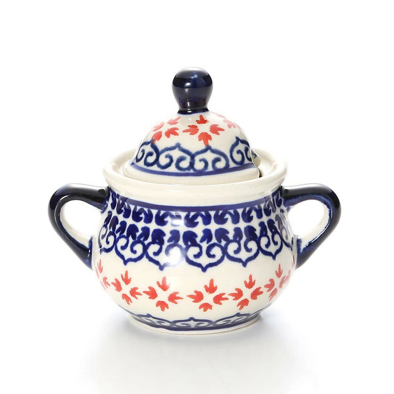 ポーリッシュポタリー（ポーランド陶器） ボレスワヴィエツ シュガーボウル 50ml／7.7cm 1115／1046