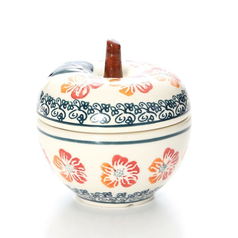 ポーリッシュポタリー（ポーランド陶器） ボレスワヴィエツ キャニスター（リンゴ） 9.2cm／100ml 1899／955