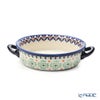 ポーリッシュポタリー（ポーランド陶器） ボレスワヴィエツ グラタン皿 18.8cm／H4.6cm 1454／A-1155A