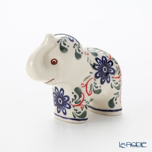 ポーリッシュポタリー（ポーランド陶器） ボレスワヴィエツ フィギュリン（エレファント） H8cm 1874／A-1197A
